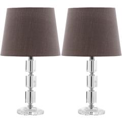 ERIN 16-INCH H CRYSTAL CUBE LAMP, LIT4126B-SET2