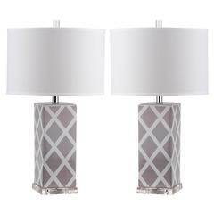 GARDEN 27-INCH H LATTICE TABLE LAMP, LIT4134C-SET2