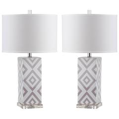 DIAMONDS 27-INCH H TABLE LAMP, LIT4135C-SET2