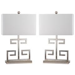 GREEK KEY 25-INCH H TABLE LAMP, LIT4160B-SET2