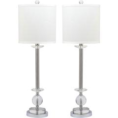 MARLA 31-INCH H CRYSTAL CANDLESTICK LAMP