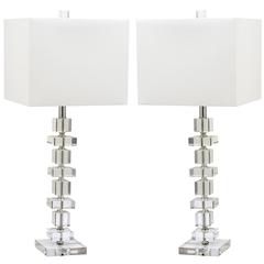 DECO 28.5-INCH H CRYSTAL TABLE LAMP