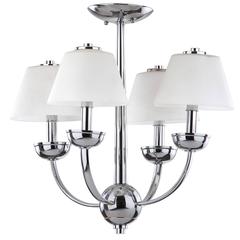 YARDLEY 4 LIGHT CHROME 18.9 INCH DIA CHANDELIER