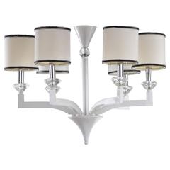 ERIN 6 LIGHT WHITE 27.5 INCH DIA CHANDELIER