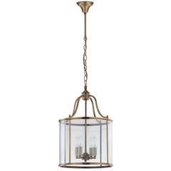 SUTTON PLACE 4 LIGHT BRASS 13.4-INCH DIA PENDANT