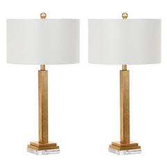 PERRI 30-INCH H CRYSTAL BASE TABLE LAMP