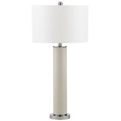 OLLIE 31.5-INCH H FAUX WOVEN LEATHER TABLE LAMP, LIT4404L-SET2