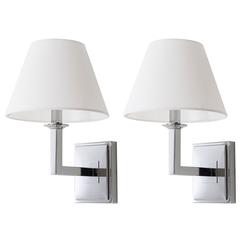 PAULINE CHROME 14.5-INCH H WALL SCONCE