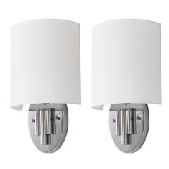 DARLENE CHROME 14.75-INCH H WALL SCONCE