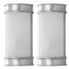 FLORENCE 12-INCH H SILVER WALL SCONCE