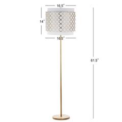 Priscilla 61.5-Inch H Floor Lamp, Gold