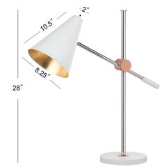 Alexus 28-Inch H Table Lamp, White