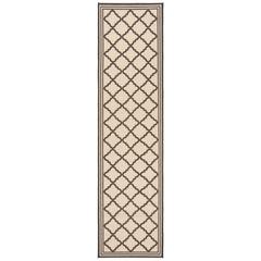 LINDEN 100, CREME / BROWN, 2' X 8', Area Rug, LND121U-28