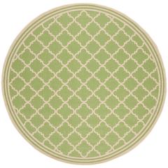 LINDEN 100, OLIVE / CREAM, 6'-7" X 6'-7" Round, Area Rug, LND121X-6R