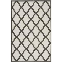 LINDEN 100, LIGHT GREY / CHARCOAL, 4' X 6', Area Rug, LND122A-4