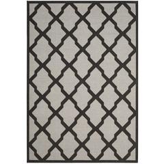 LINDEN 100, LIGHT GREY / CHARCOAL, 5'-1" X 7'-6", Area Rug, LND122A-5