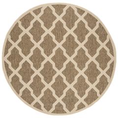 LINDEN 100, BEIGE / CREAM, 6'-7" X 6'-7" Round, Area Rug, LND122D-6R