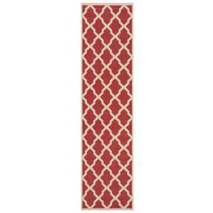 LINDEN 100, RED / CREME, 2' X 8', Area Rug, LND122Q-28