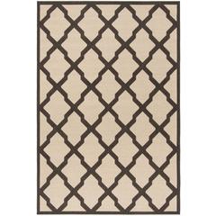 LINDEN 100, CREME / BROWN, 5'-1" X 7'-6", Area Rug, LND122U-5