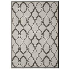 LINDEN 100, LIGHT GREY / CHARCOAL, 5'-1" X 7'-6", Area Rug, LND124A-5