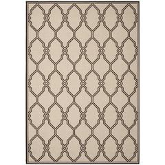 LINDEN 100, NATURAL / BROWN, 5'-1" X 7'-6", Area Rug, LND124B-5