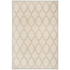 LINDEN 100, CREAM / AQUA, 5'-1" X 7'-6", Area Rug, LND124L-5
