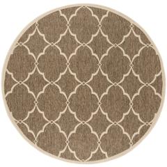 LINDEN 100, BEIGE / CREAM, 6'-7" X 6'-7" Round, Area Rug, LND125D-6R