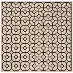 LINDEN 100, NATURAL / BROWN, 6'-7" X 6'-7" Square, Area Rug, LND127B-6SQ