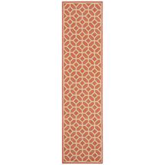 LINDEN 100, RUST / CREME, 2' X 8', Area Rug, LND127P-28