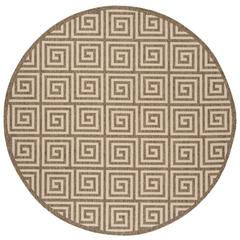 LINDEN 100, CREAM / BEIGE, 6'-7" X 6'-7" Round, Area Rug, LND129C-6R