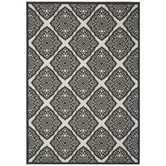 LINDEN 100, LIGHT GREY / CHARCOAL, 5'-1" X 7'-6", Area Rug, LND132A-5