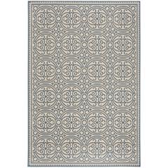 LINDEN 100, BLUE / CREME, 5'-1" X 7'-6", Area Rug, LND134M-5