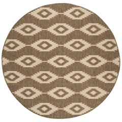 LINDEN 100, CREAM / BEIGE, 6'-7" X 6'-7" Round, Area Rug, LND171A-6R