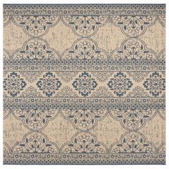 LINDEN 100, BLUE / CREME, 6'-7" X 6'-7" Square, Area Rug, LND174M-6SQ