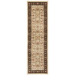 LYNDHURST, IVORY / BLACK, 2'-3" X 18', Area Rug