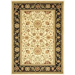 LYNDHURST, IVORY / BLACK, 8' X 11', Area Rug