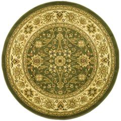 LYNDHURST, SAGE / IVORY, 5'-3" X 5'-3" Round, Area Rug, LNH212C-5R