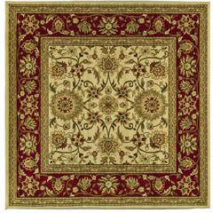 LYNDHURST, IVORY / RED, 6' X 6' Square, Area Rug, LNH212K-6SQ