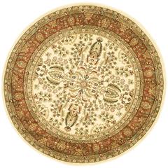 LYNDHURST, IVORY / RUST, 10' X 10' Round, Area Rug, LNH214R-10R