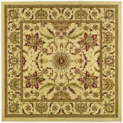 LYNDHURST, IVORY / IVORY, 6' X 6' Square, Area Rug, LNH216A-6SQ