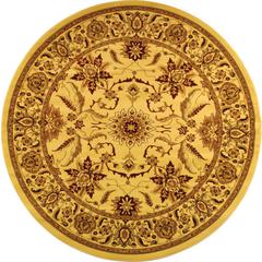 LYNDHURST, IVORY / IVORY, 5'-3" X 5'-3" Round, Area Rug, LNH216A-5R
