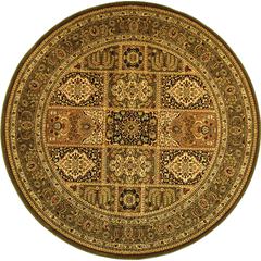 LYNDHURST, MULTI / GREEN, 8' X 8' Round, Area Rug