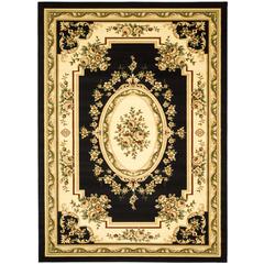 LYNDHURST, BLACK / IVORY, 8' X 11', Area Rug, LNH218A-8