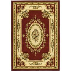 LYNDHURST, RED / IVORY, 4' X 6', Area Rug, LNH218C-4