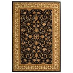 LYNDHURST, BLACK / IVORY, 4' X 6', Area Rug, LNH219A-4