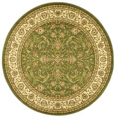 LYNDHURST, SAGE / IVORY, 5'-3" X 5'-3" Round, Area Rug, LNH219B-5R