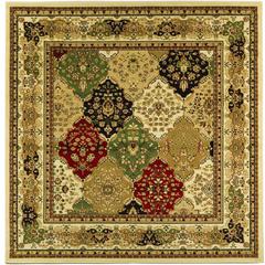 LYNDHURST, MULTI / IVORY, 6' X 6' Square, Area Rug, LNH221A-6SQ