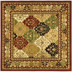 LYNDHURST, MULTI / RED, 6' X 6' Square, Area Rug, LNH221B-6SQ