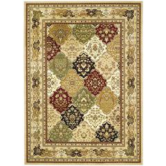 LYNDHURST, MULTI / BEIGE, 5'-3" X 7'-6", Area Rug