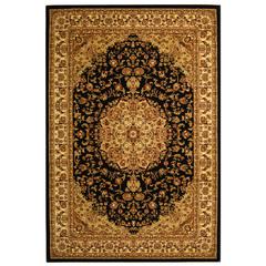 LYNDHURST, BLACK / IVORY, 5'-3" X 7'-6", Area Rug, LNH222A-5